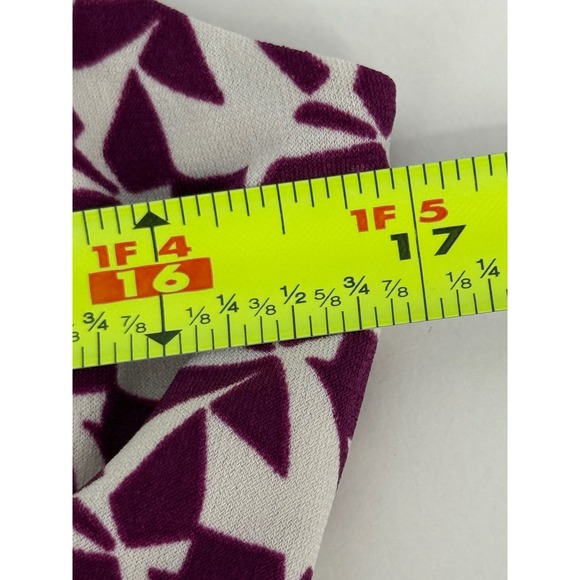 Loft Womens Knee Length Dress Purple Geometric Spaghetti Straps Sundress Sz S - Picture 6 of 8